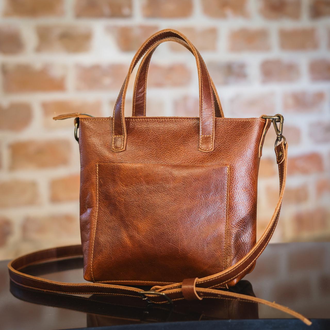 Leather Crossbody Tote Bag Purse